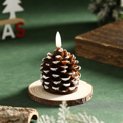 Pinecone-Shaped LED Decorative Candle Light