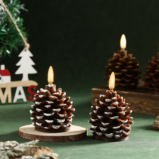 Pinecone-Shaped LED Decorative Candle Light