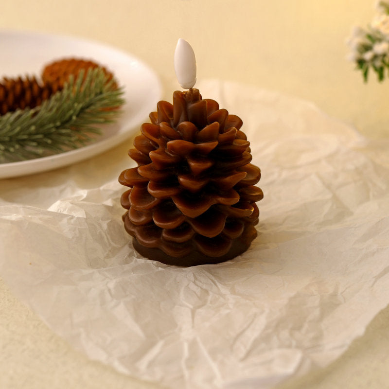 Pinecone-Shaped LED Decorative Candle Light